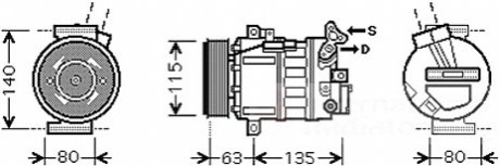 Компрессор Van Wezel 4300K486