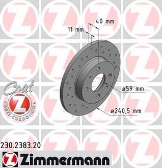 Автозапчасть ZIMMERMANN 230238320