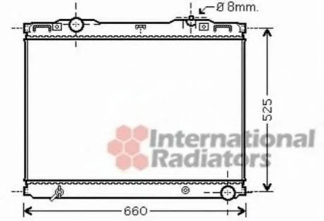 Радиатор охлаждения SORENTO 25CRDi MT 02- (пр-во) Van Wezel 83002133