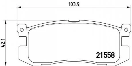 Гальмівні колодки дискові BREMBO P24 025