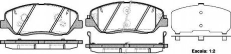 Гальмівні колодки, дискове гальмо (набір) WOKING P1326302