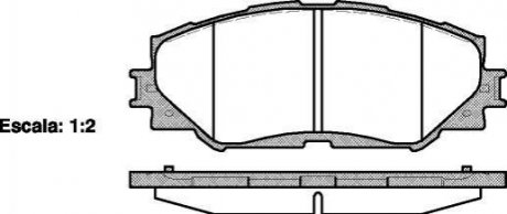 Гальмівні колодки, дискове гальмо (набір) WOKING P1332300