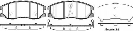 Гальмівні колодки, дискове гальмо (набір) WOKING P1361312