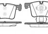 Гальмівні колодки, дискове гальмо (набір) WOKING P1557300 (фото 1)