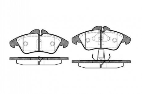 Гальмівні колодки, дискове гальмо (набір) WOKING P478300