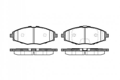 Гальмівні колодки, дискове гальмо (набір) WOKING P796300