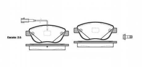 Гальмівні колодки, дискове гальмо (набір) WOKING P959312