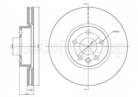 Диск гальмівний VW SHARAN 00-10 CIFAM 800792