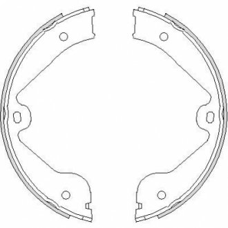 Гальмівні колодки ручного гальма WOKING Z473500