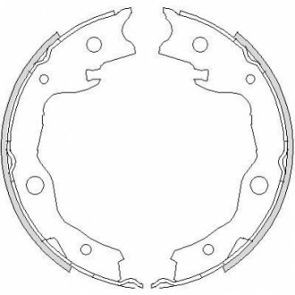 Колодки гальмівні барабанні WOKING Z475200