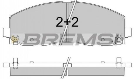 Гальмівні колодки (набір) BREMSI BP3543