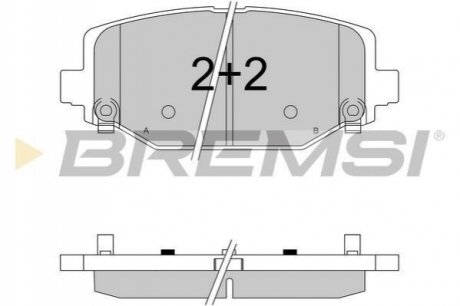 Гальмівні колодки (набір) BREMSI BP3544