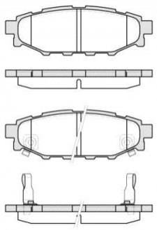 Гальмівні колодки (набір) WOKING P1036312