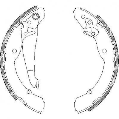Гальмівні колодки (набір) WOKING Z408200 (фото 1)