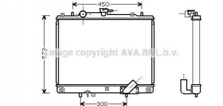 Радіатор системи охолодженняя AVA COOLING MTA2162 (фото 1)