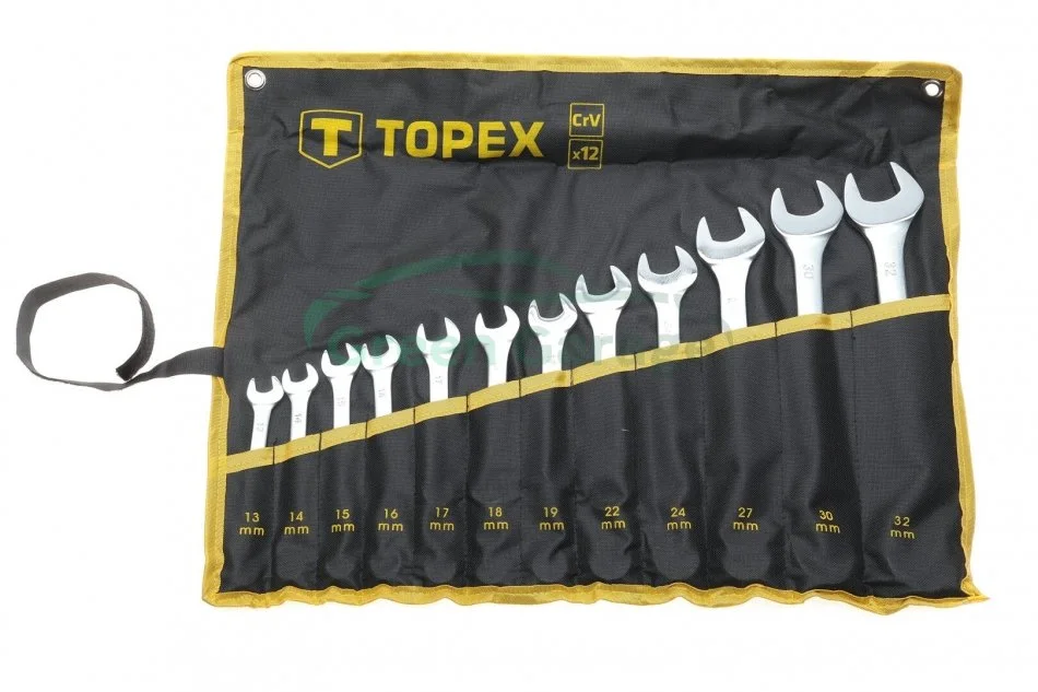 Гайкові ключі комбіновані, 13-32 мм, набір з 12 шт. TOPEX 35D758 (фото 1)