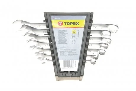 Гаечные ключи комбинированные, 6-17 мм, набор из 7 шт. TOPEX 35D379