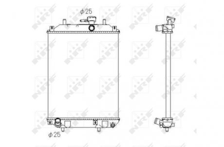 Радіатор, охолодження двигуна NRF 53413