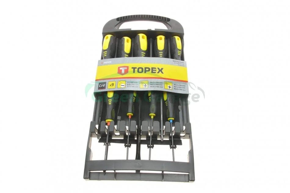 Отвертки набор 9 шт. TOPEX 39D930 (фото 1)