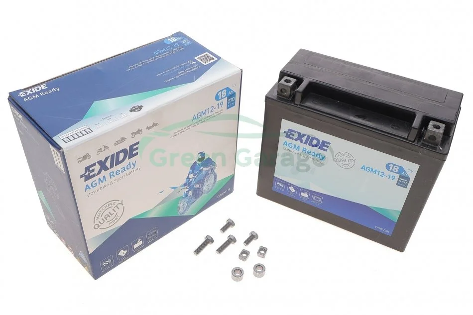 AKUMULATOR BIKE AGM 12V 18AH/270A EXIDE AGM1219 (фото 1)