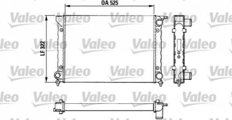 Радіатор, охолодження двигуна VALEO 883727