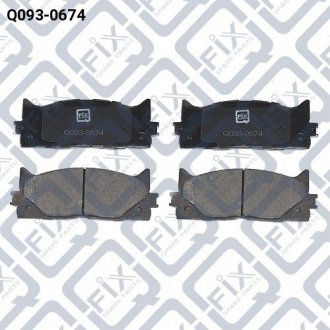 КОЛОДКИ ГАЛЬМІВ ПЕРЕДН TOYOTA CAMRY 2.4 2.5 3.5 01 Q-fix Q0930674