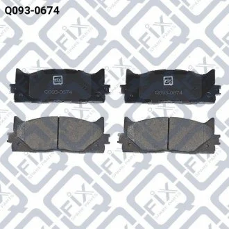КОЛОДКИ ГАЛЬМІВ ПЕРЕДН TOYOTA CAMRY 2.4 2.5 3.5 01 Q-fix Q0930674