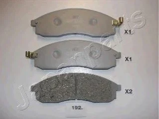 Гальмівні колодки, дискове гальмо (набір) JAPANPARTS PA192AF (фото 1)