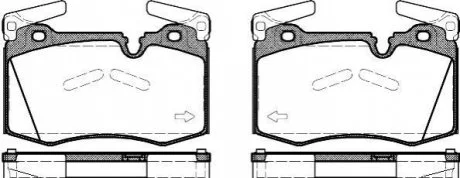 Гальмівні колодки, дискове гальмо (набір) REMSA 137400