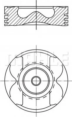Поршень MAHLE / KNECHT 0045602 (фото 1)