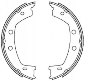 Гальмівні колодки ручного гальма REMSA 475500
