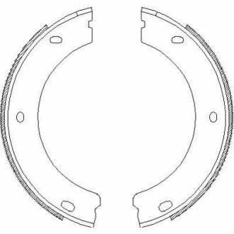 Гальмівні колодки ручного гальма REMSA 465200