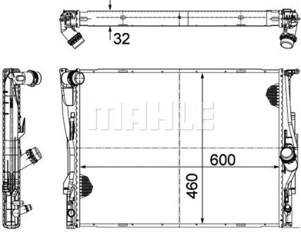 Радіатор охолодження MAHLE / KNECHT CR1711000P