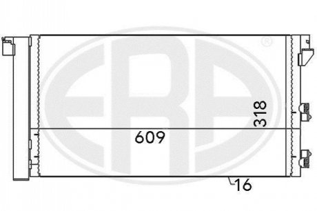 Радіатор кондиціонера ERA 667001