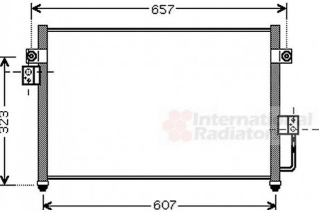 Радіатор кондиціонера Van Wezel 82005134