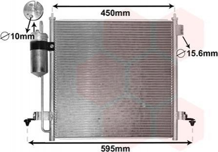 Конденсор кондиционера MITSUBISHI L200 06>15 Van Wezel 32005218