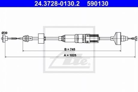 Трос зчеплення ATE 24372801302