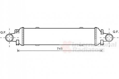 Интеркулер MERCEDES SERIE 204/ CLAS/ GLK Van Wezel 30004593