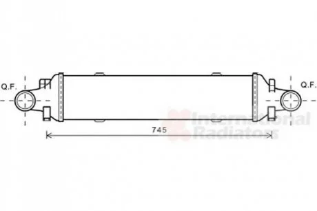 Интеркулер MERCEDES SERIE 204/ CLAS/ GLK (пр-во) Van Wezel 30004593