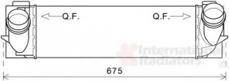 Интеркулер BMW X3(F25) 11-  Van Wezel 06004463