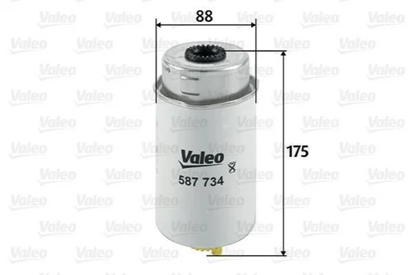 Фільтр паливний FORD TRANSIT 2.0-2.4 DI 00-06 (вир-во) VALEO 587734 (фото 1)