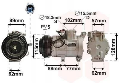 Компрессор Van Wezel 2700K276 (фото 1)