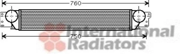 Интеркулер CHEVROLET CAPTIVA (2007) 2.0 VCDI (пр-во) Van Wezel 37004442 (фото 1)