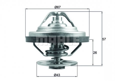 Термостат MAHLE / KNECHT TX15887