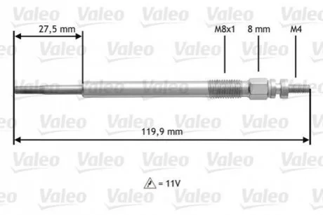 Glow-Plug VALEO 345123
