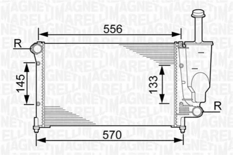 Радіатор MAGNETI MARELLI 350213381000