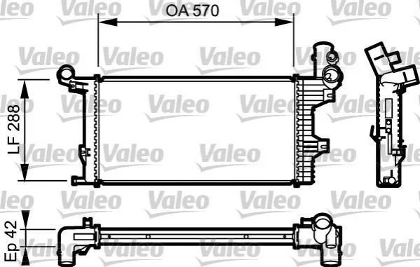 Радіатор VALEO 732303 (фото 1)