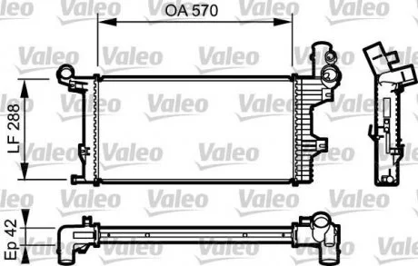 Радіатор VALEO 732303