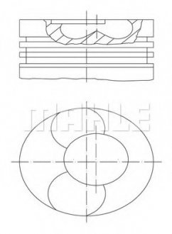 Поршень MAHLE / KNECHT 2283100 (фото 1)