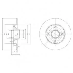 Гальмівні(тормозні) диски DELPHI BG9022RS (фото 1)